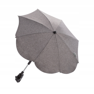 Dáždnik na kočík Bebetto, 63 cm, sivý